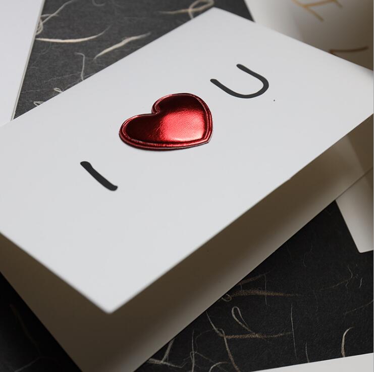 Carte de Vœux Saint-Valentin "I LOVE YOU"