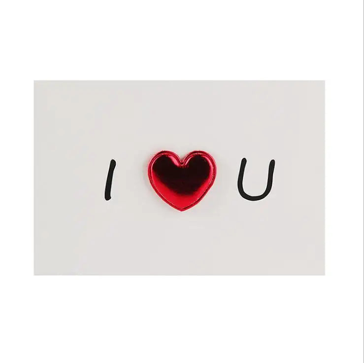 Carte de Vœux Saint-Valentin "I LOVE YOU"